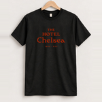 Rare The Hotel Chelsea Washed Black Cut Off Tee, approved scene front [FG-61db9e809915]