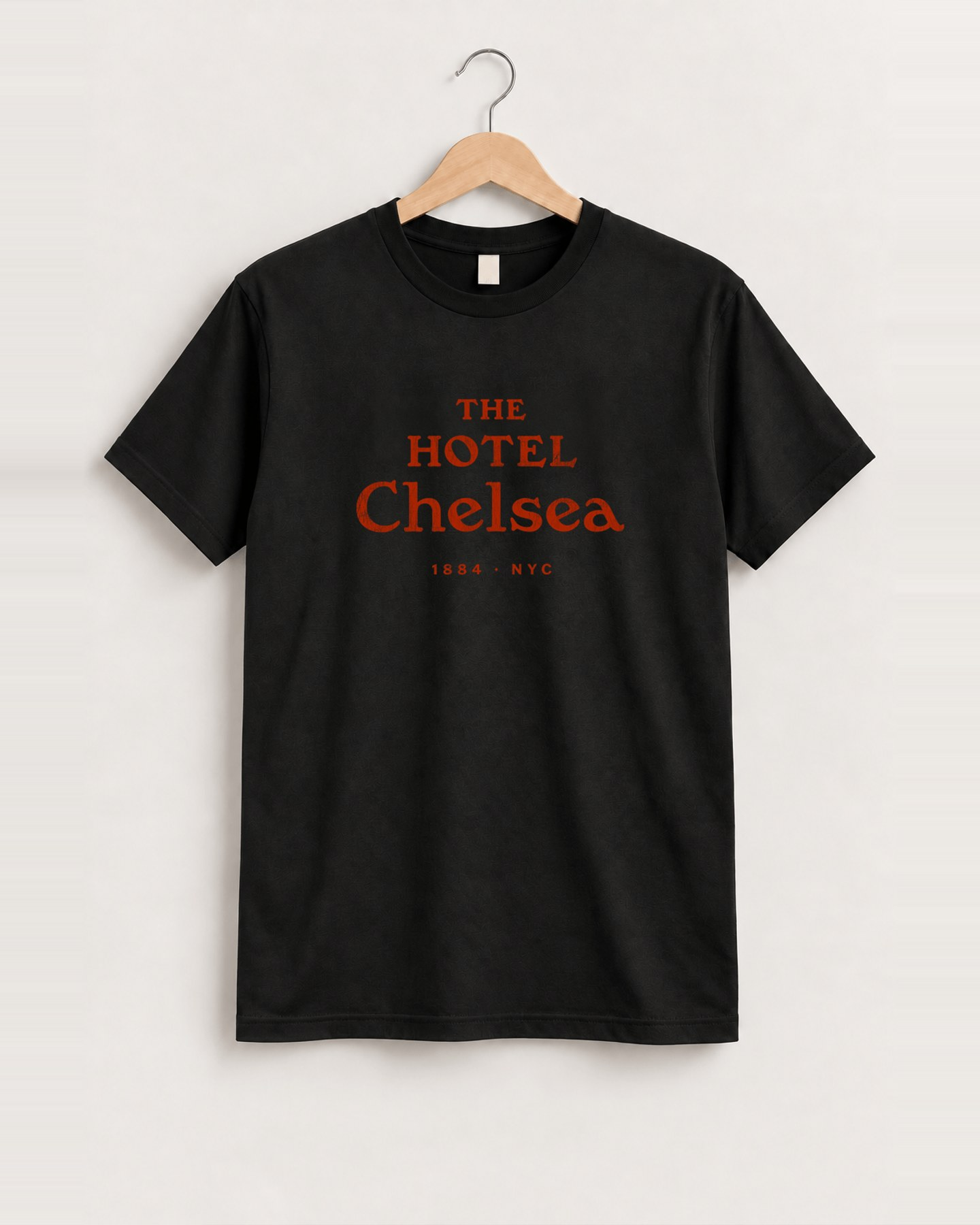 Rare The Hotel Chelsea Washed Black Cut Off Tee, approved scene front [FG-61db9e809915]