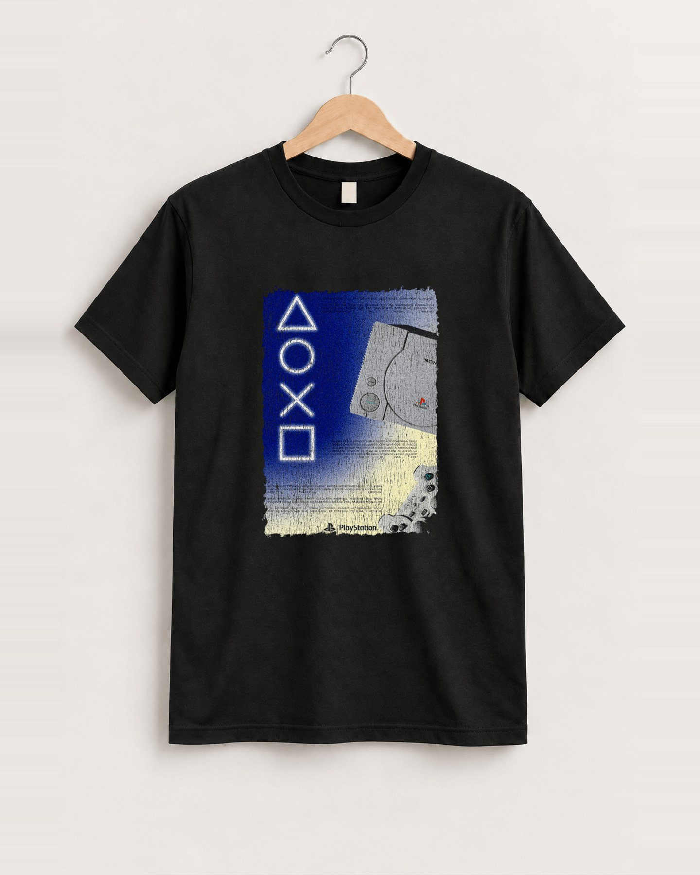 Playstation promo black tee front