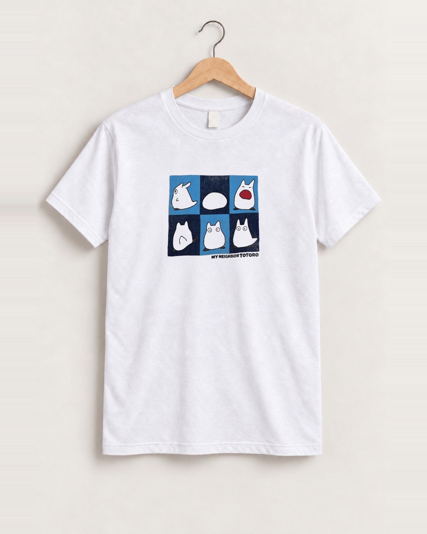 90s my neighbor totoro white tee front