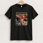 Midsomar - may queen flower black tee front