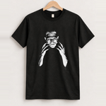 Frankenstein 'karloff stare' vintage black tee front