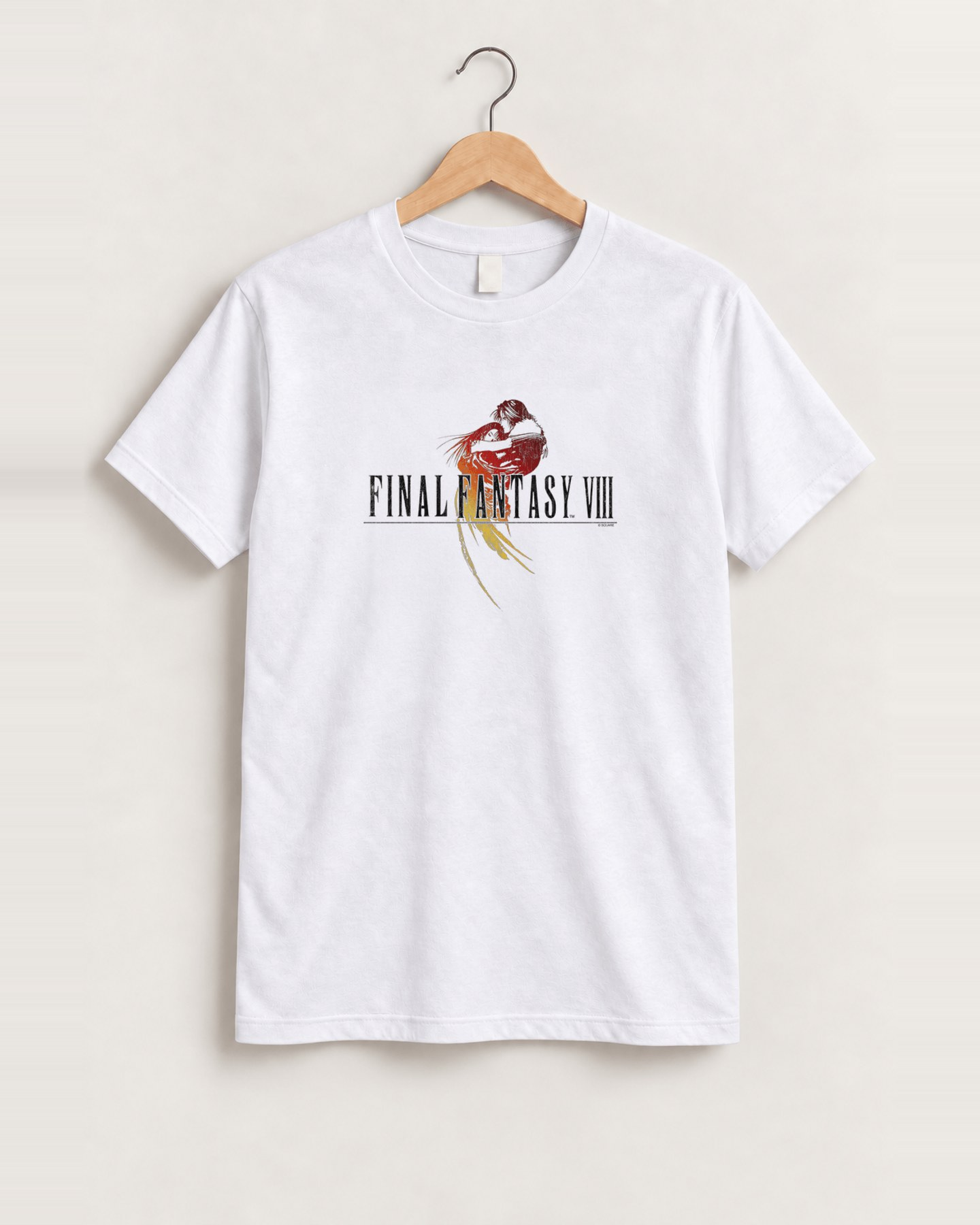 Final fantasy viii promo white tee front