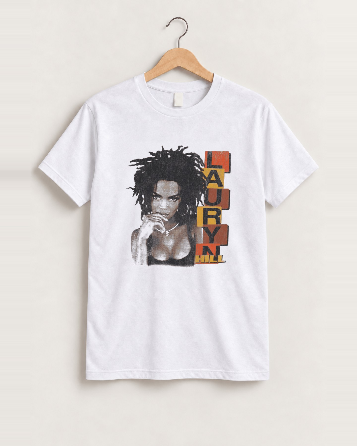 1999 Lauryn hill tour white tee, approved scene front [FG-685922f6d657]