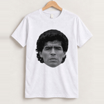 Maradona classic tee white front
