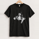 Up Yours Heavyweight Black T-Shirt, approved scene front [FG-68fab585b90d]