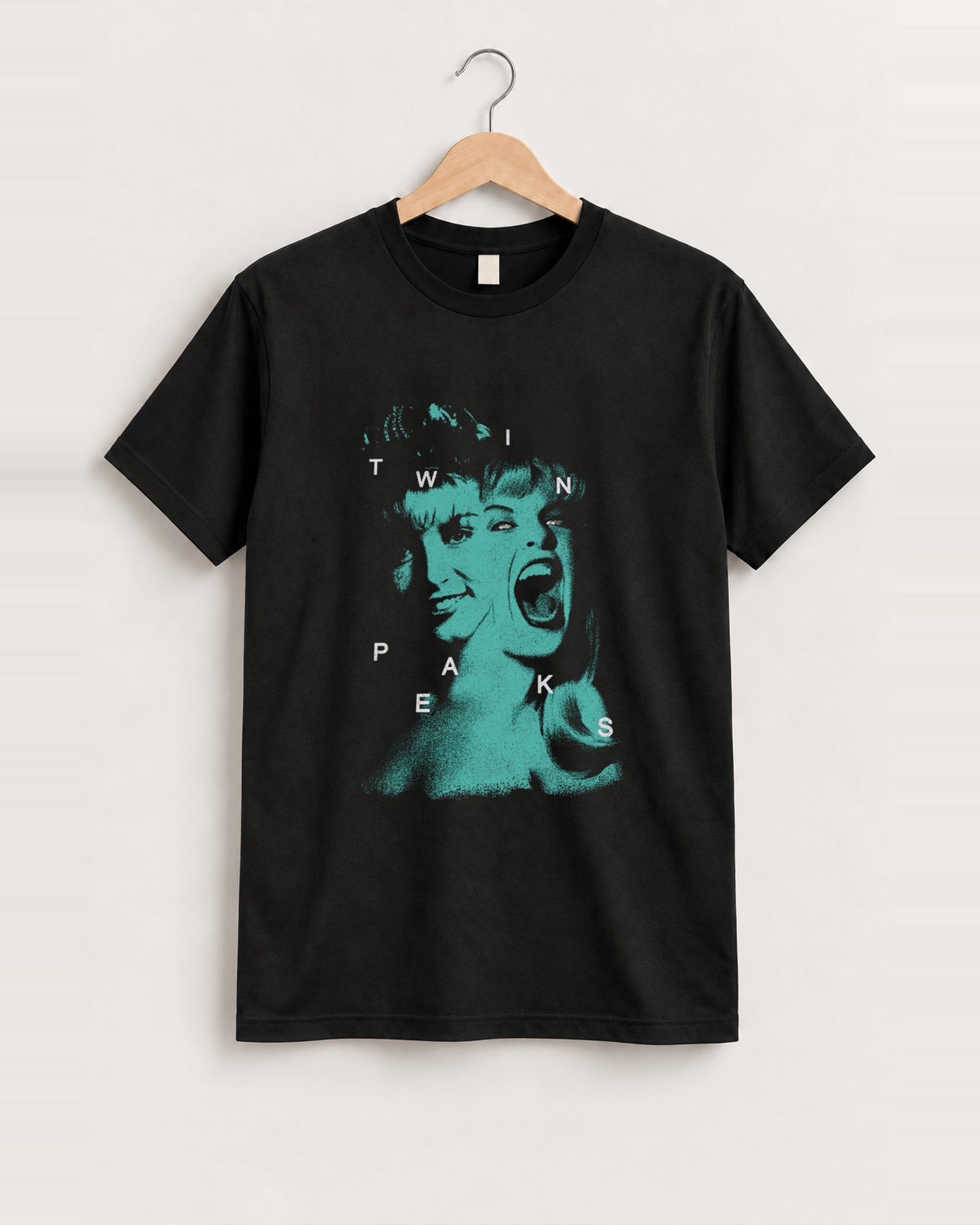 Twin peaks laura palmer vintage black tee front