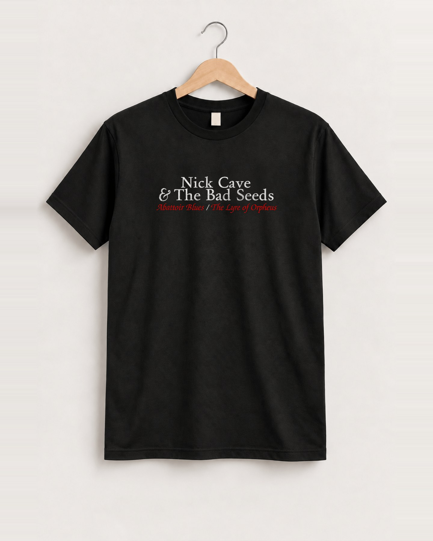 2004 Nick cave & the bad seeds black tee front
