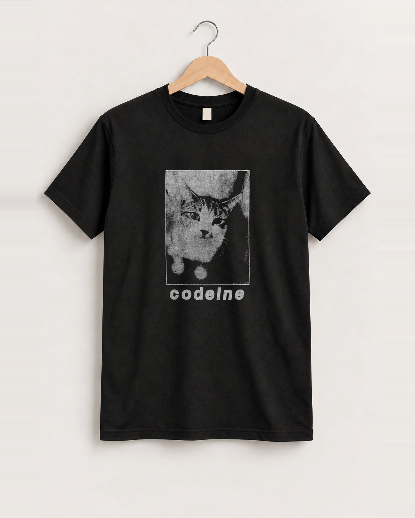 Codeine black tee front