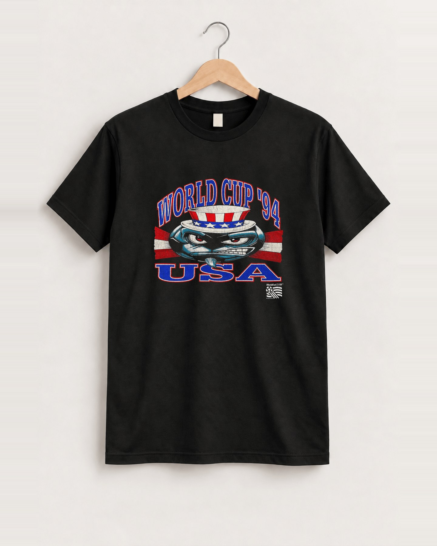 1994 World cup usa black tee front