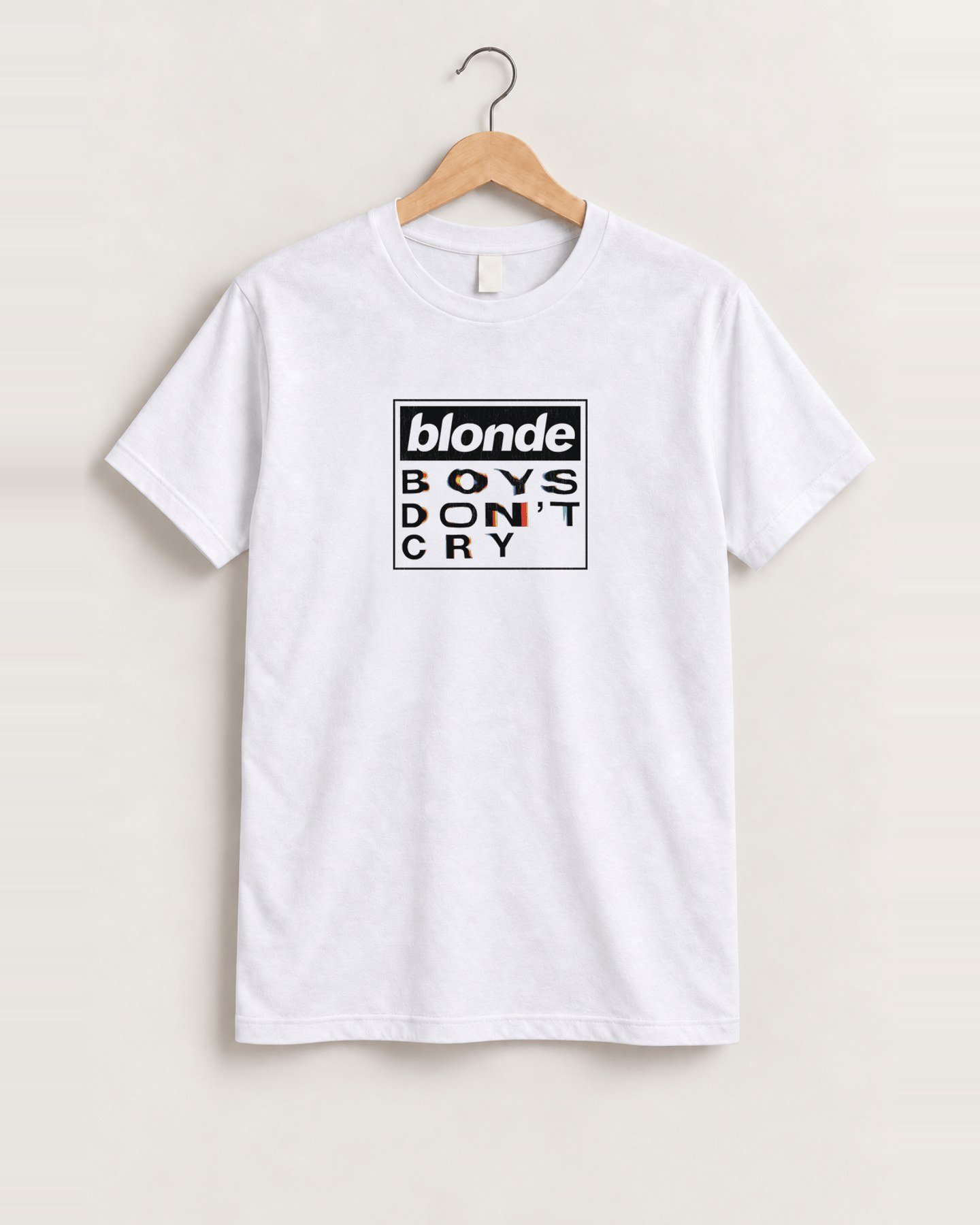 Ultra rare 2016 frank ocean blonde white tee front