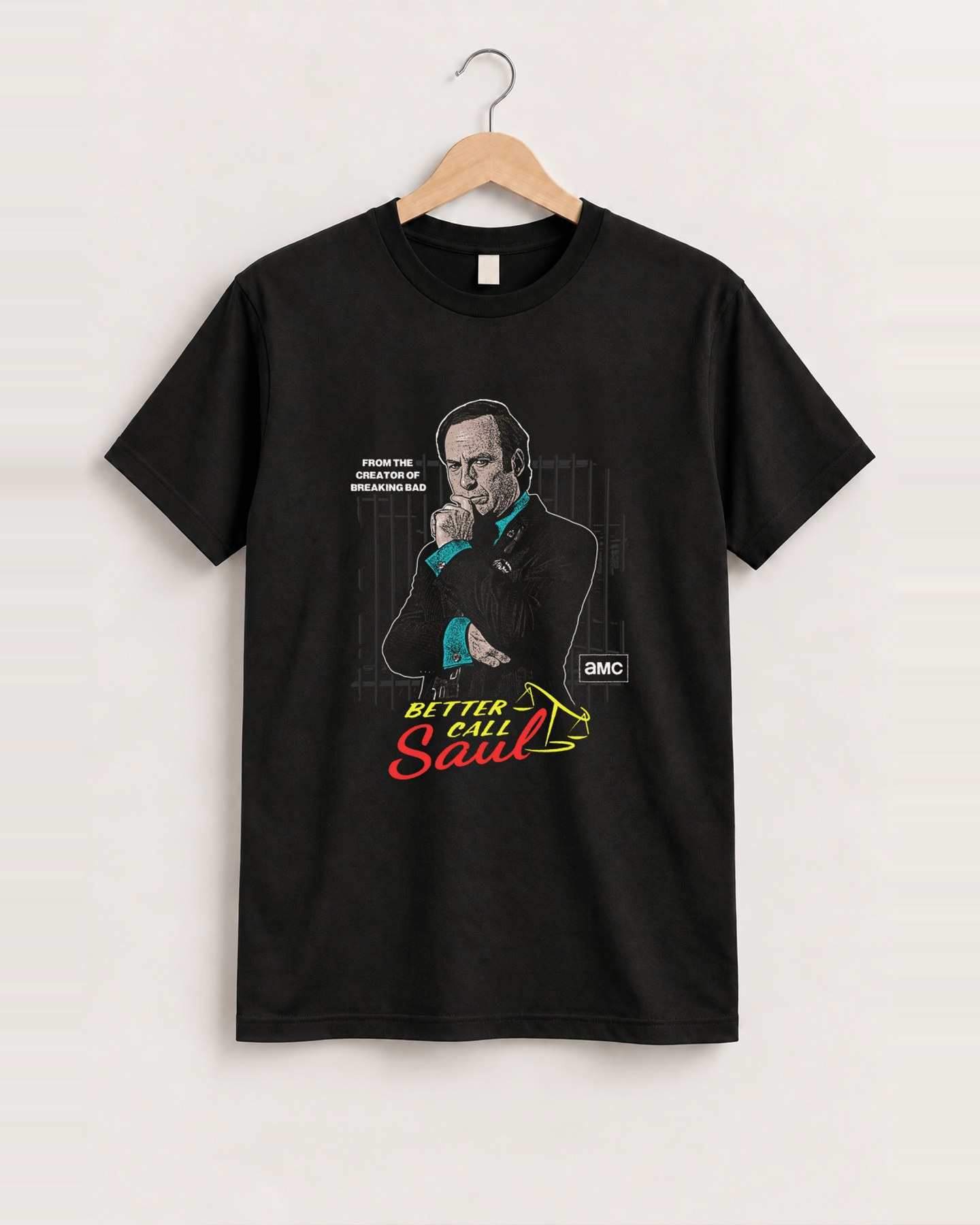 Better call saul black tee front