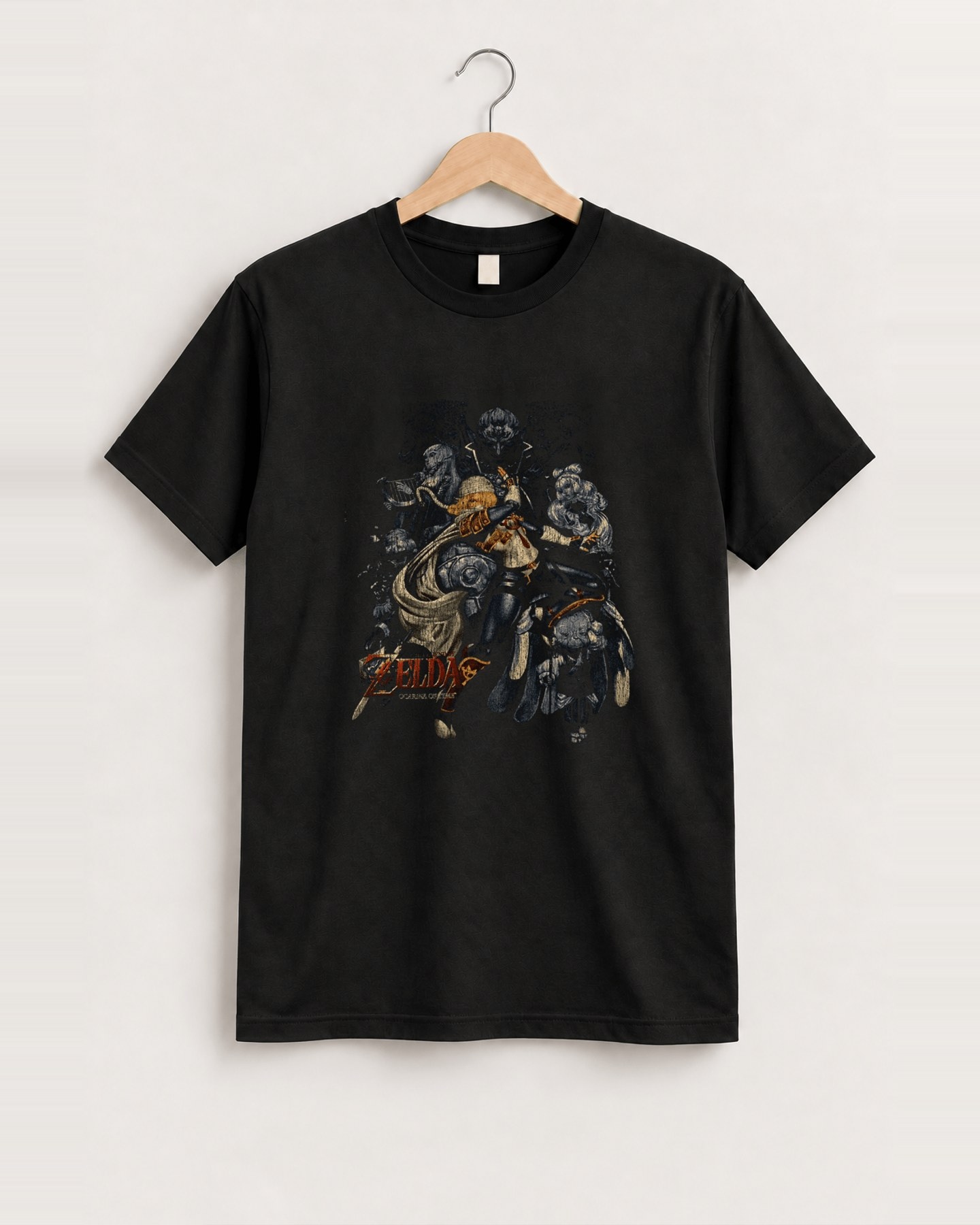 Zelda promo black tee front