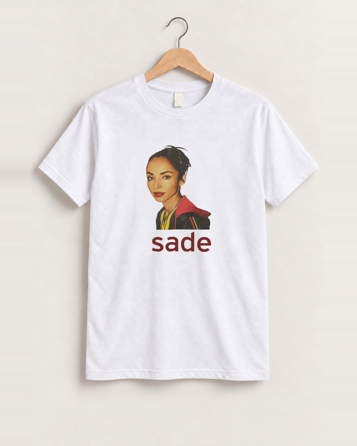 Sade lovers rock portrait white tee front