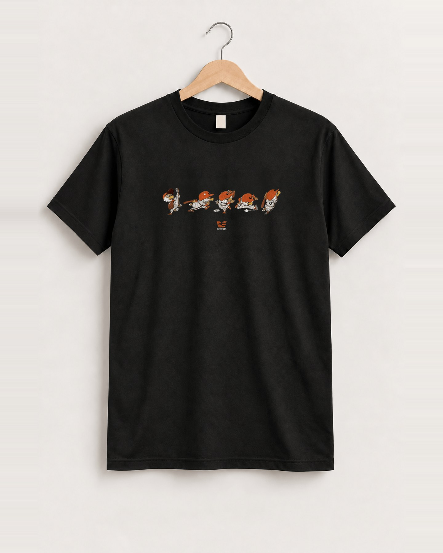 Vintage binggrae eagles black tee front