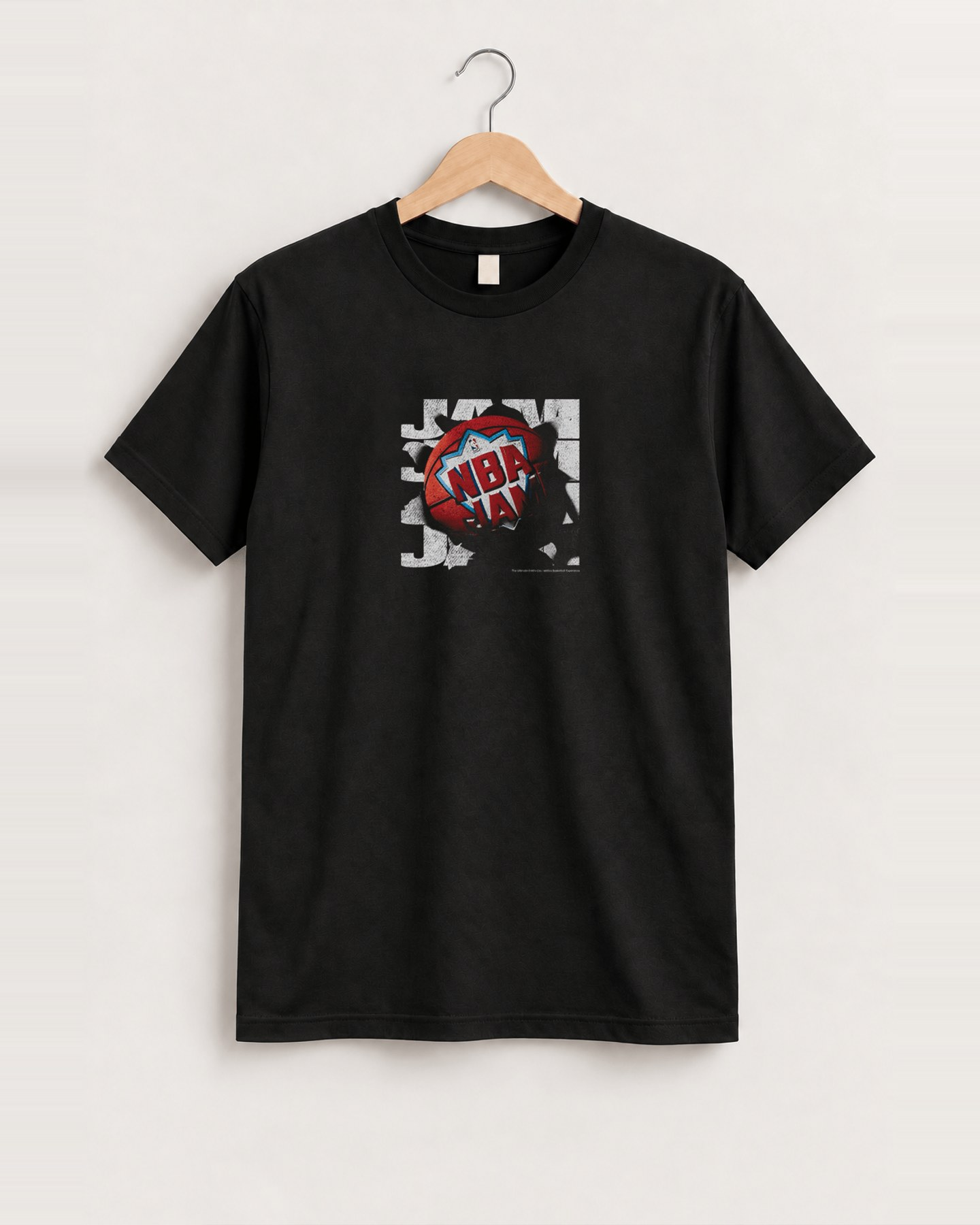 1994 'nb4 jam' smash graphic vintage black tee front