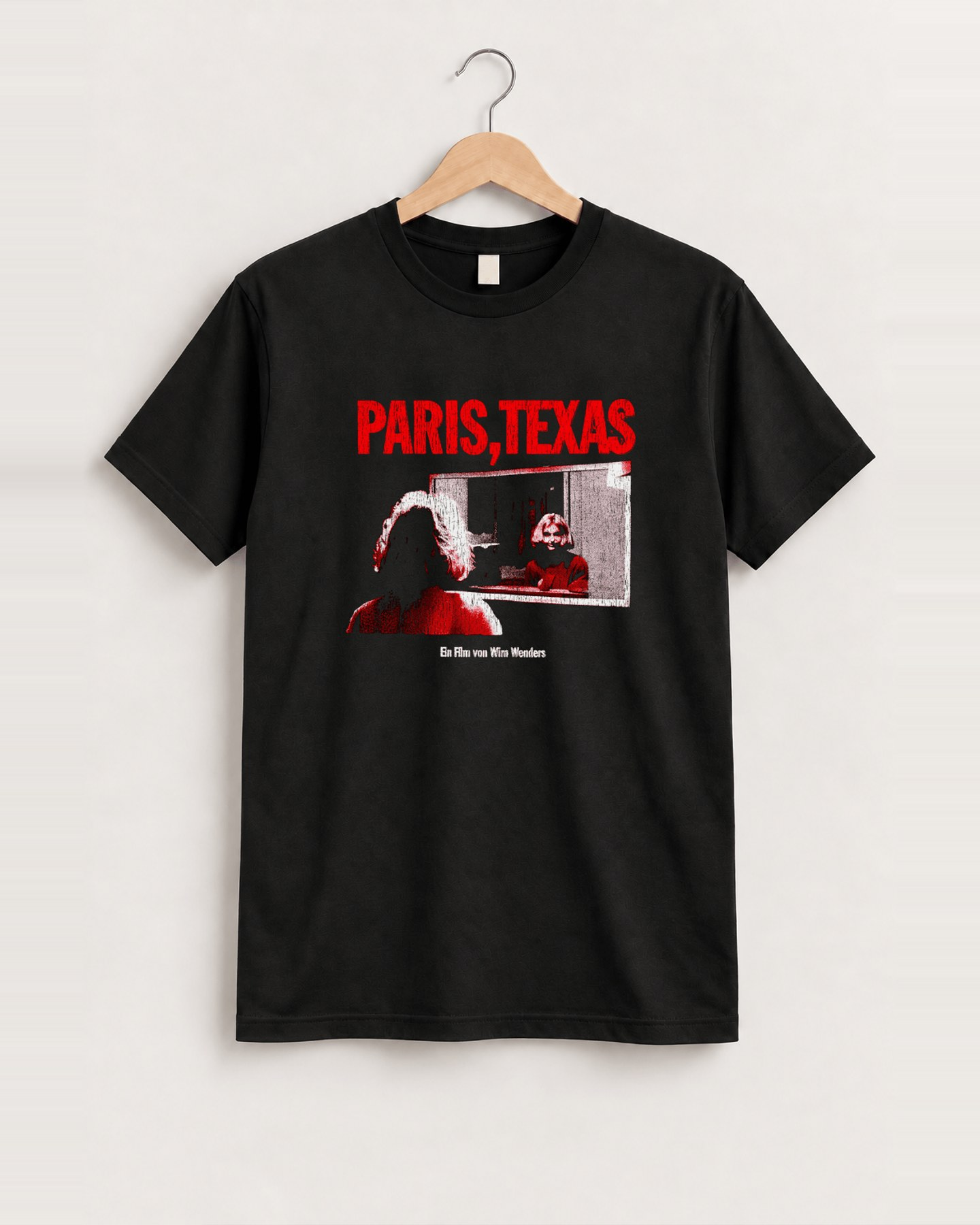 Paris texas promo black tee front
