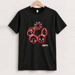 Magic symbols black tee front