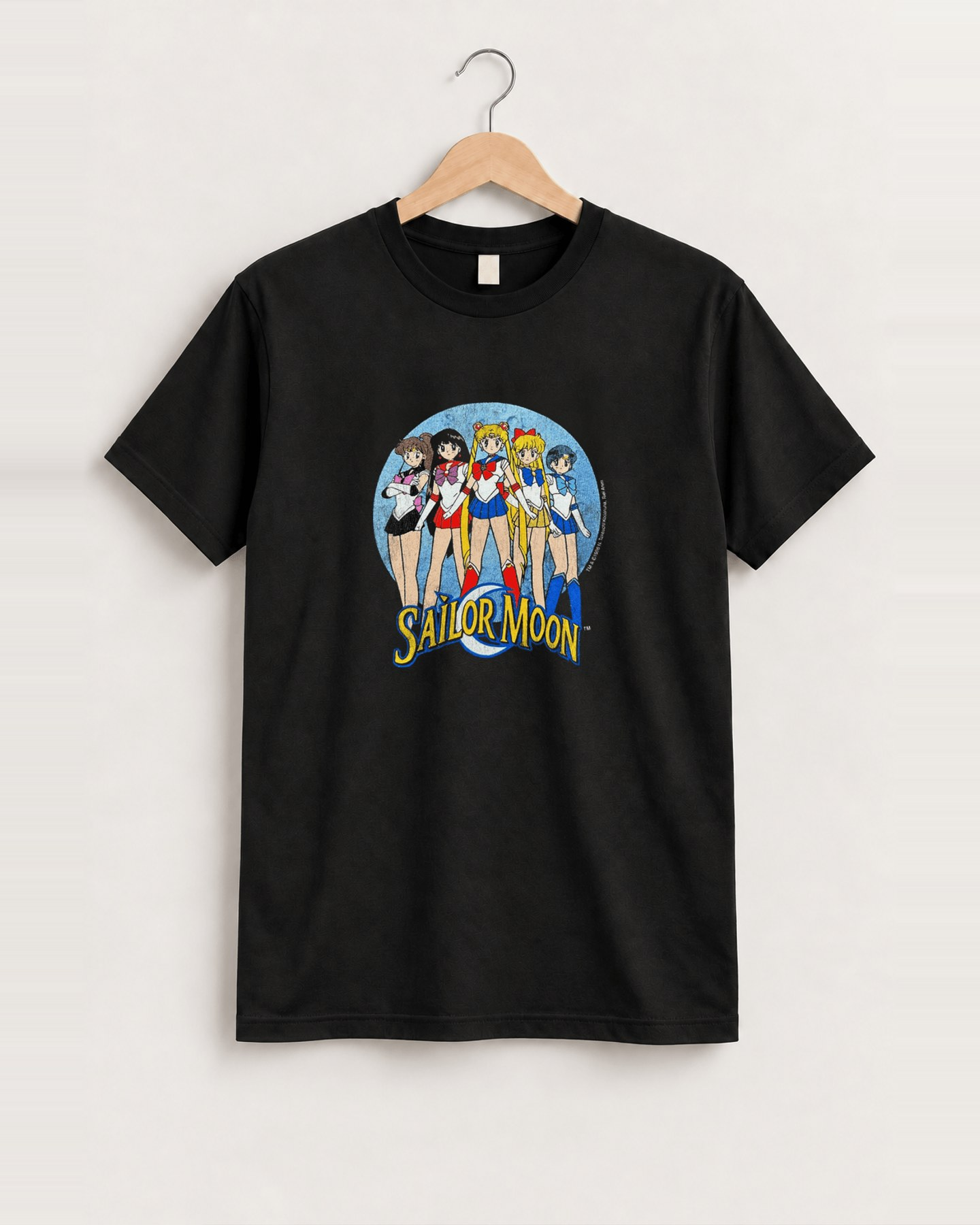 1998 Sailor moon black tee front