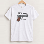 New york ain't kansas white tee front