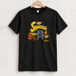 90s 'mr squiggle' classic black tee front