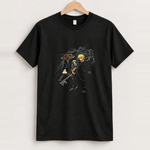 Kingdom hearts black tee front