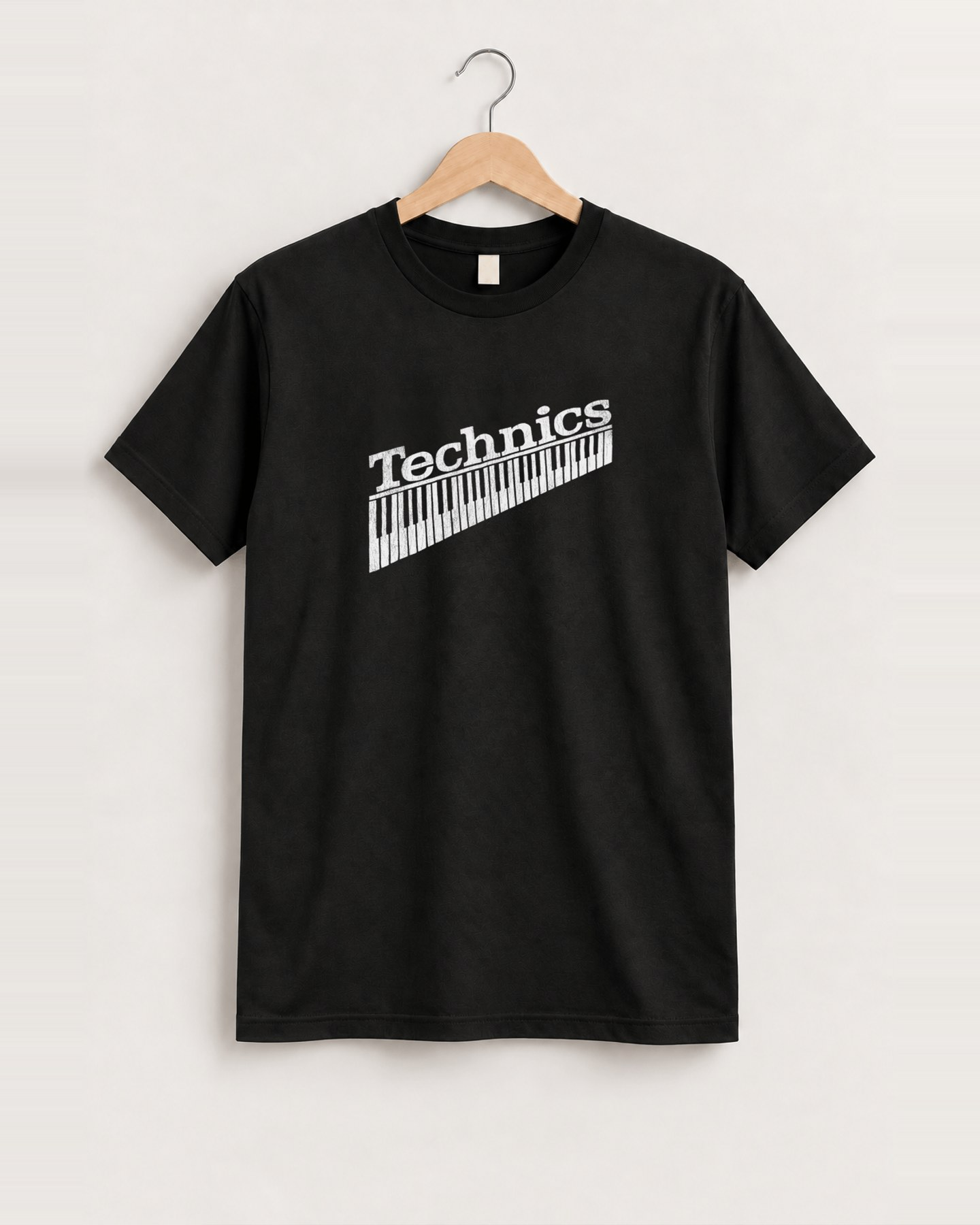90s sl-1200 technics keyboard black tee front