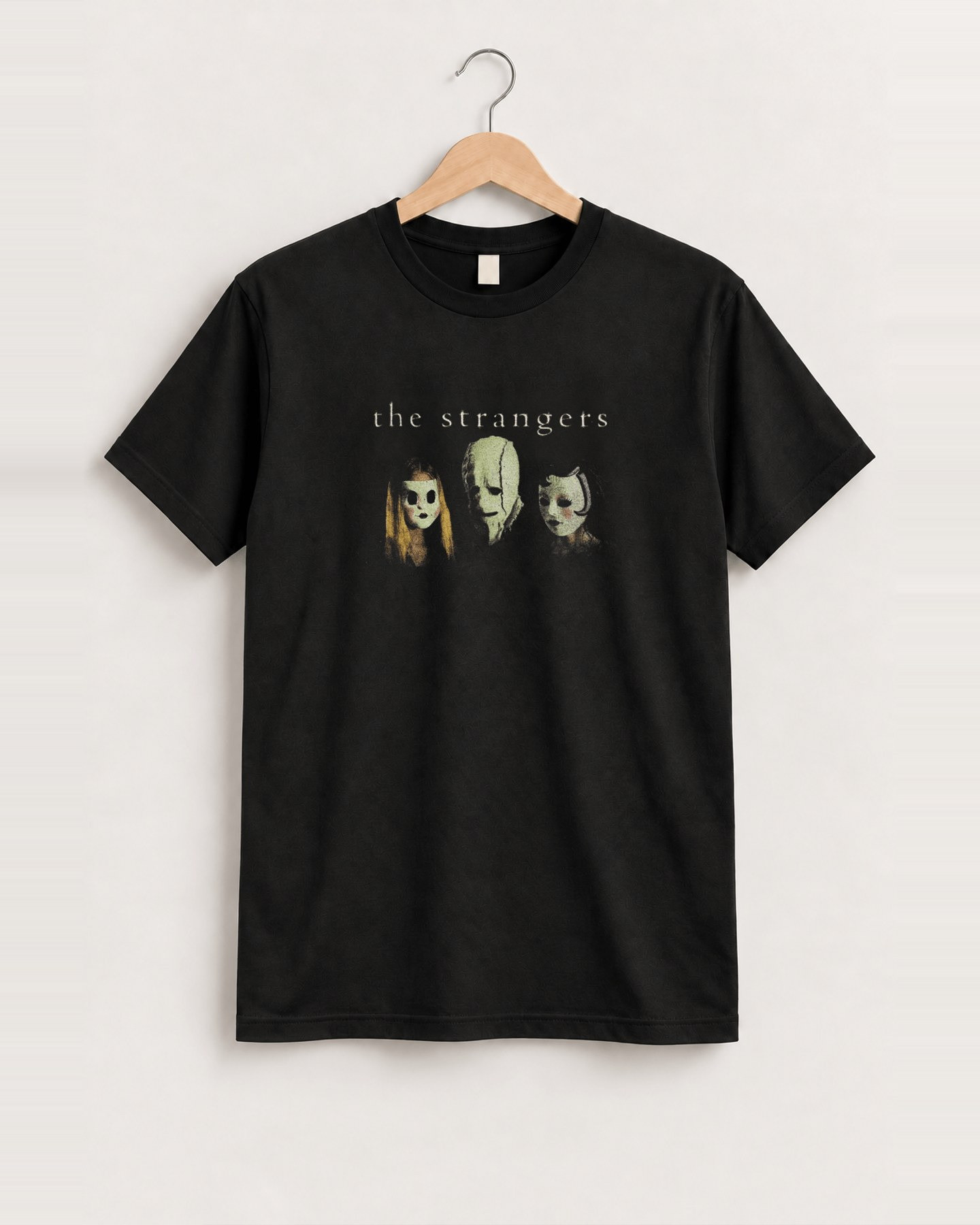 Y2k the strangers promo black tee front