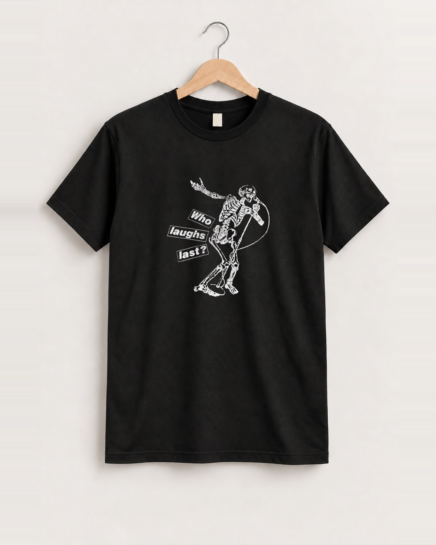 1997 Rage against the machine who laughs black tee, approved scene front [FG-8e6ddd23a37f]
