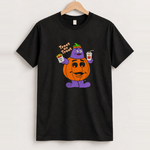 90s trick or treat halloween mcdonalds black tee front