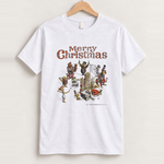 Hanna barbera 60s 'christmas band' vintage white tee front