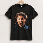 Al Pacino - Heat Big Head Black Tee, approved scene front [FG-9116cf63aab4]