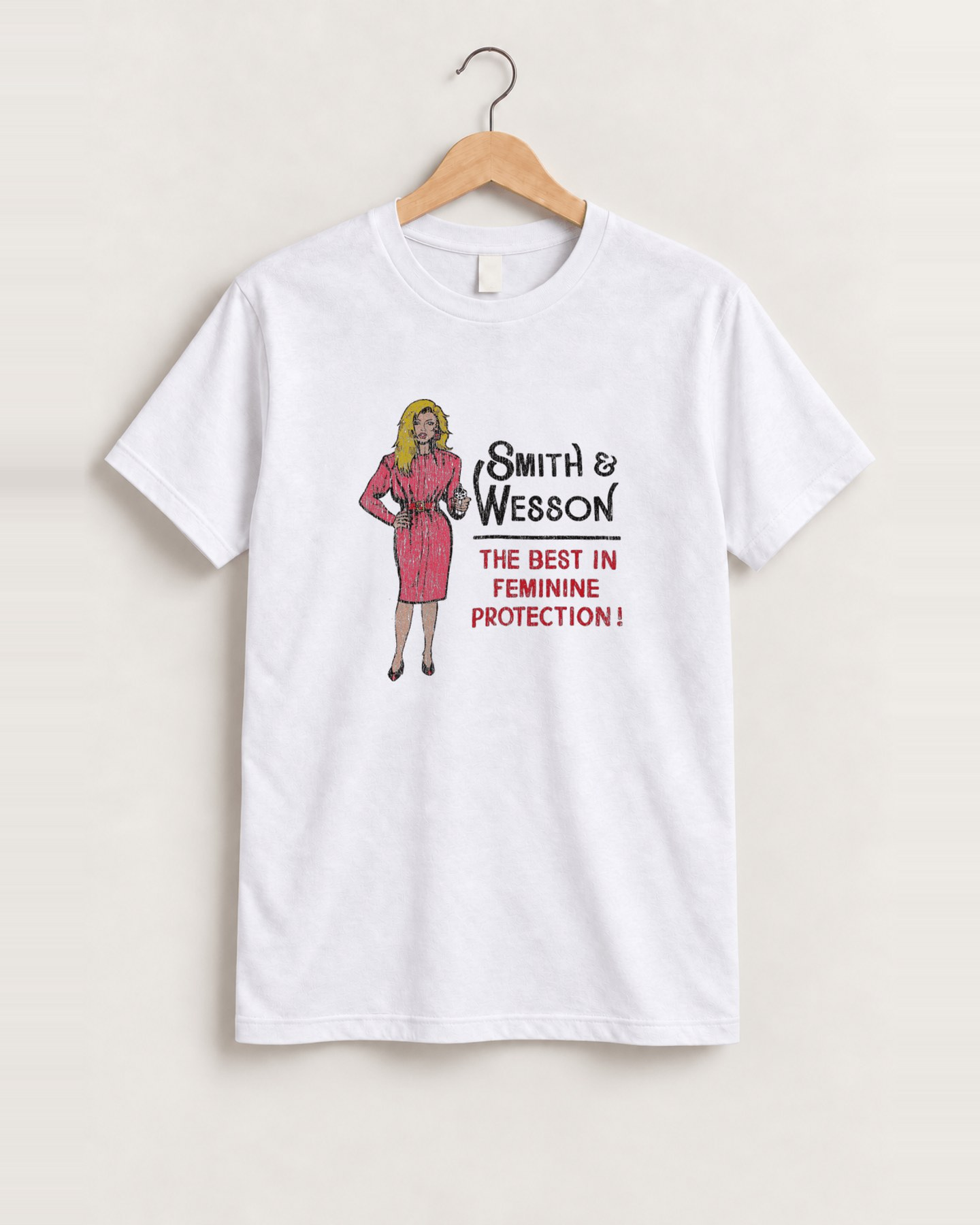 Smith & wesson white tee front
