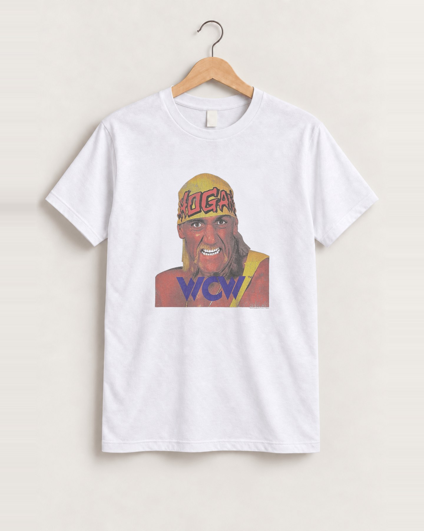 1994 Hulk hogan wcw white tee front