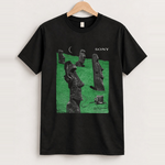 1994 Sony 'Easter Island' Walkman MD Heavy Faded Black Tee, approved scene front [FG-94cedf97bd97]