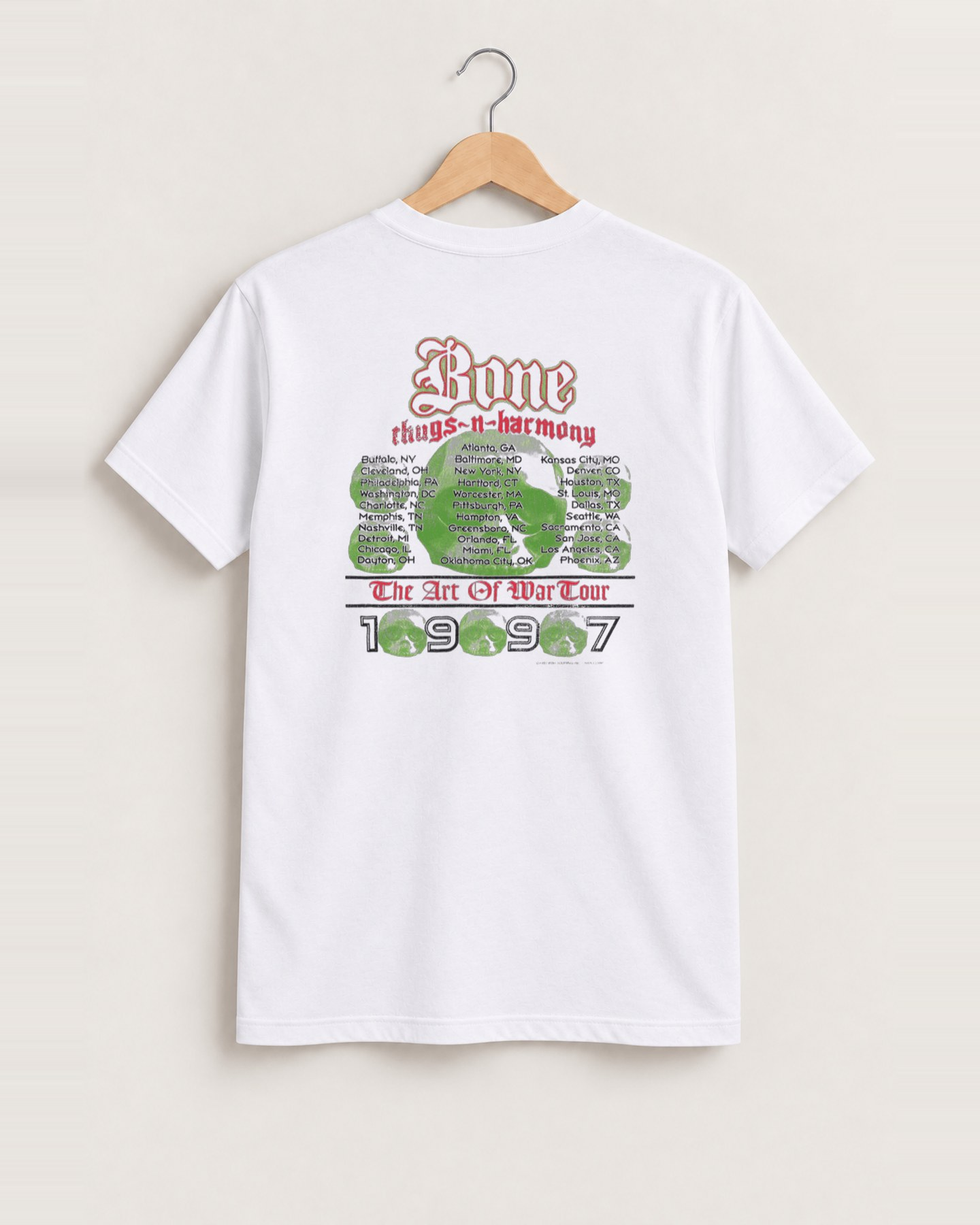Bone thugs 'n' harmony art of war white tee back
