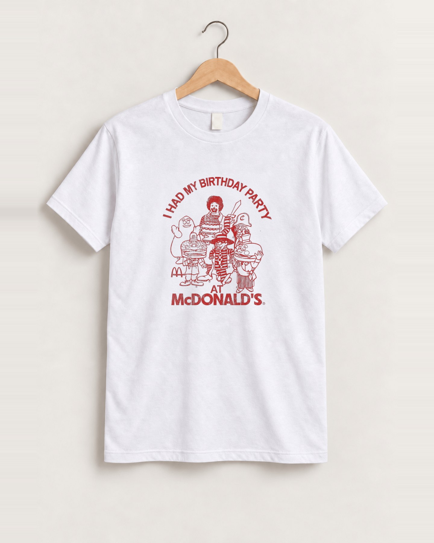 90s I Had My Birthday Washed White Cut Off Tee, approved scene front [FG-985d5d1656e8]