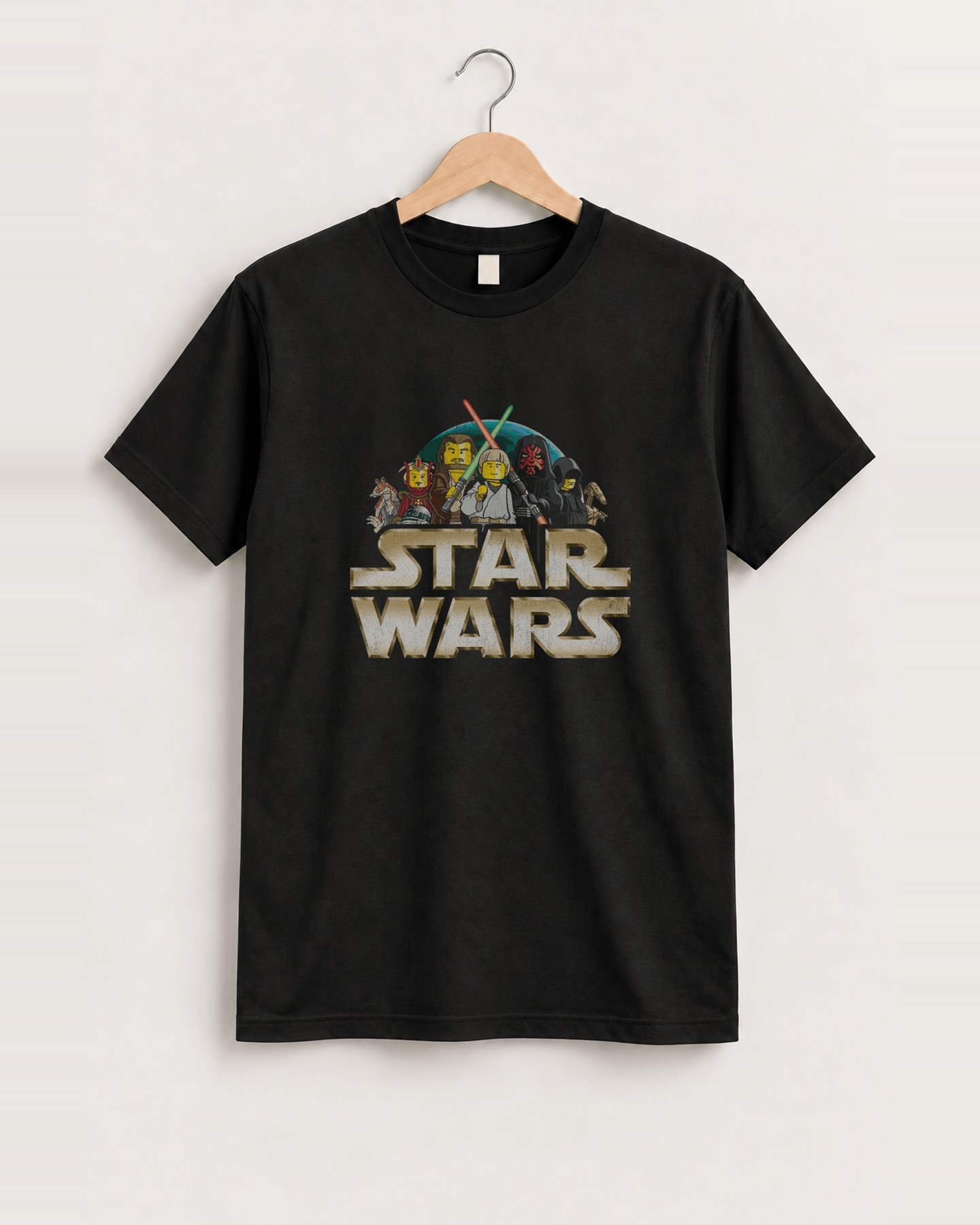 Lego star wars promo black tee front