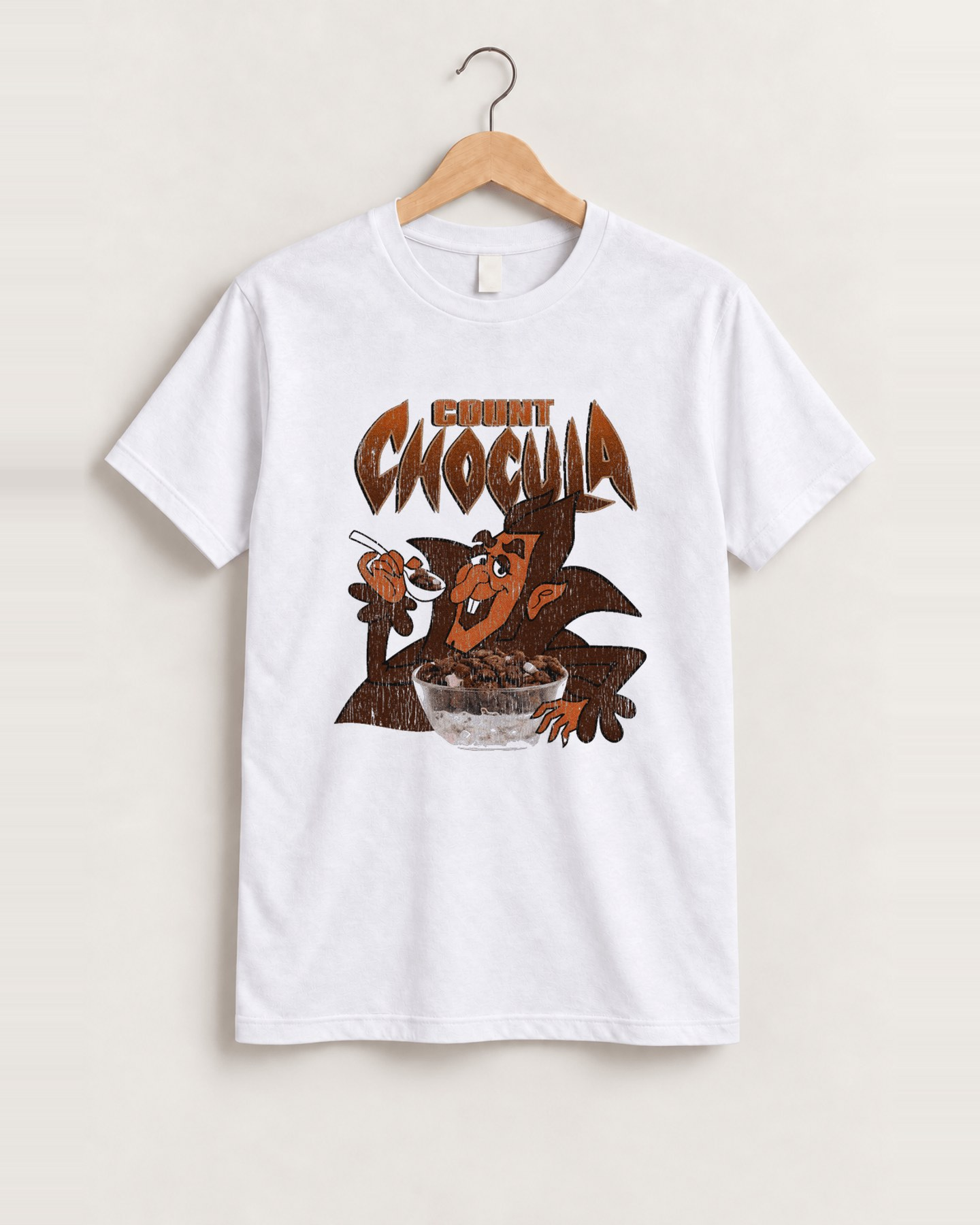 Count chocula vintage white t-shirt front