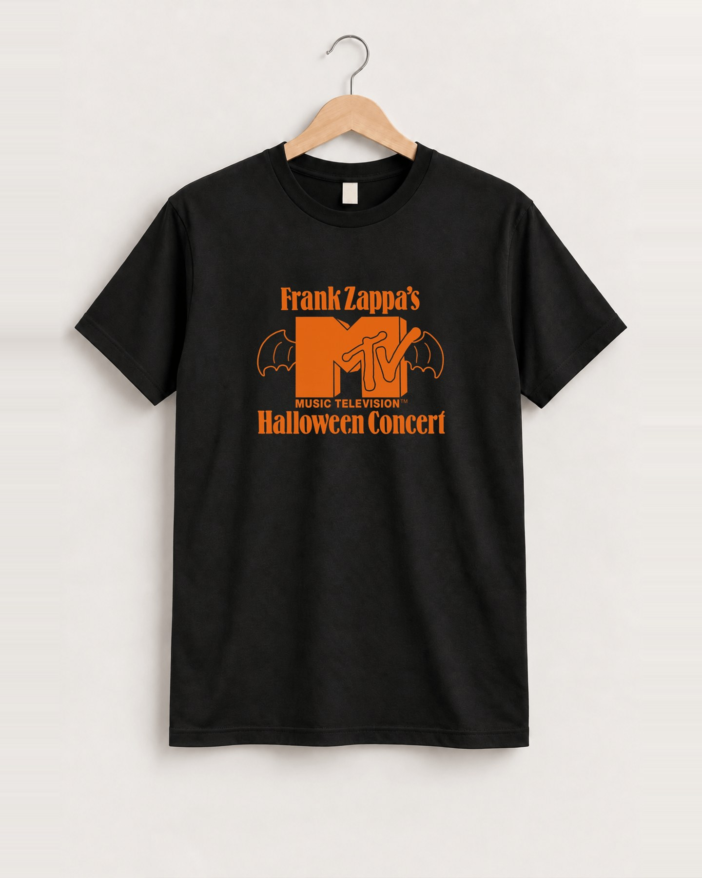 Frank zappa's mtv halloween concert black tee front
