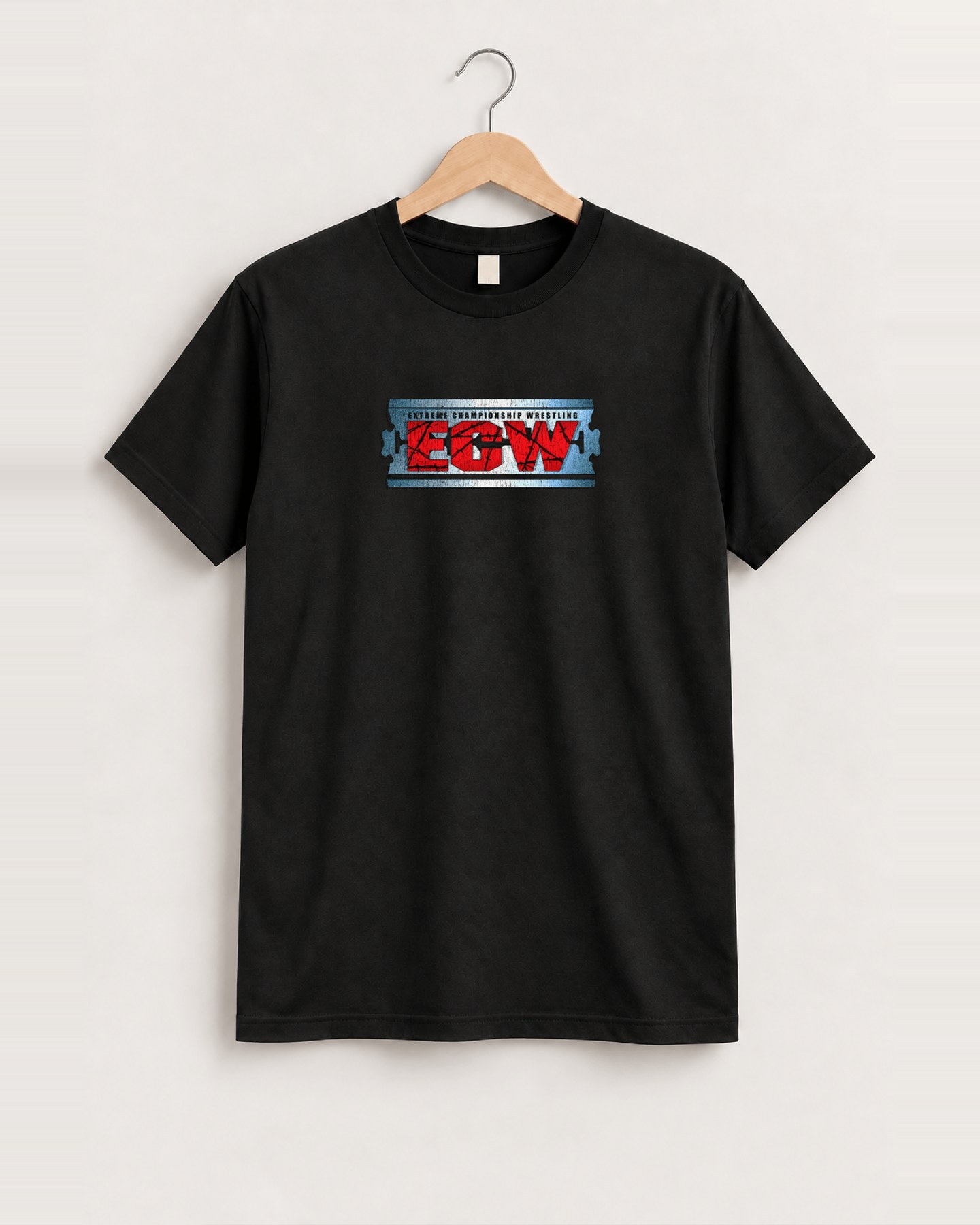 Ecw blade black tee front