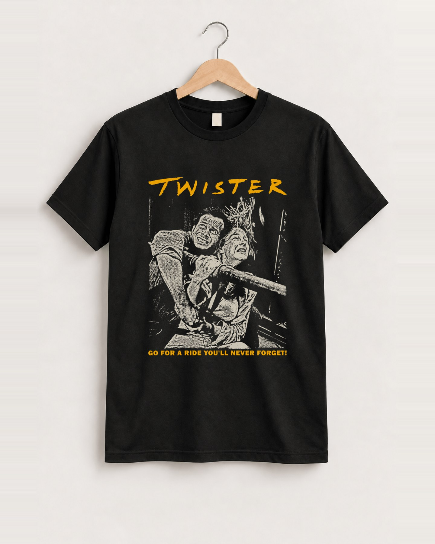 Twister vintage black t-shirt front