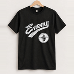 1991 Public Enemy Crosshair Rare Washed Black T-Shirt, approved scene front [FG-a334e15ab115]