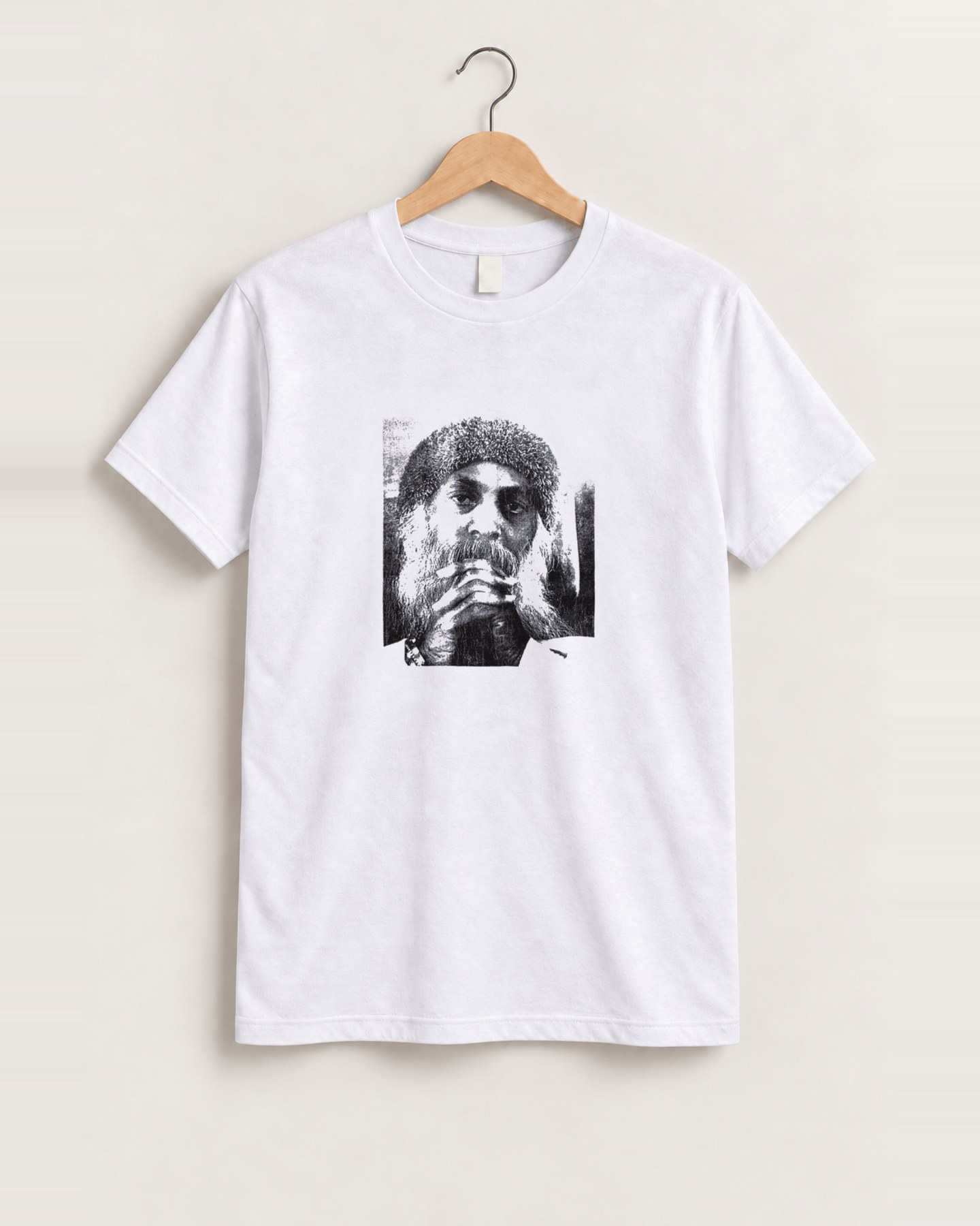 Bhagwan shree rajneesh osho white tee front
