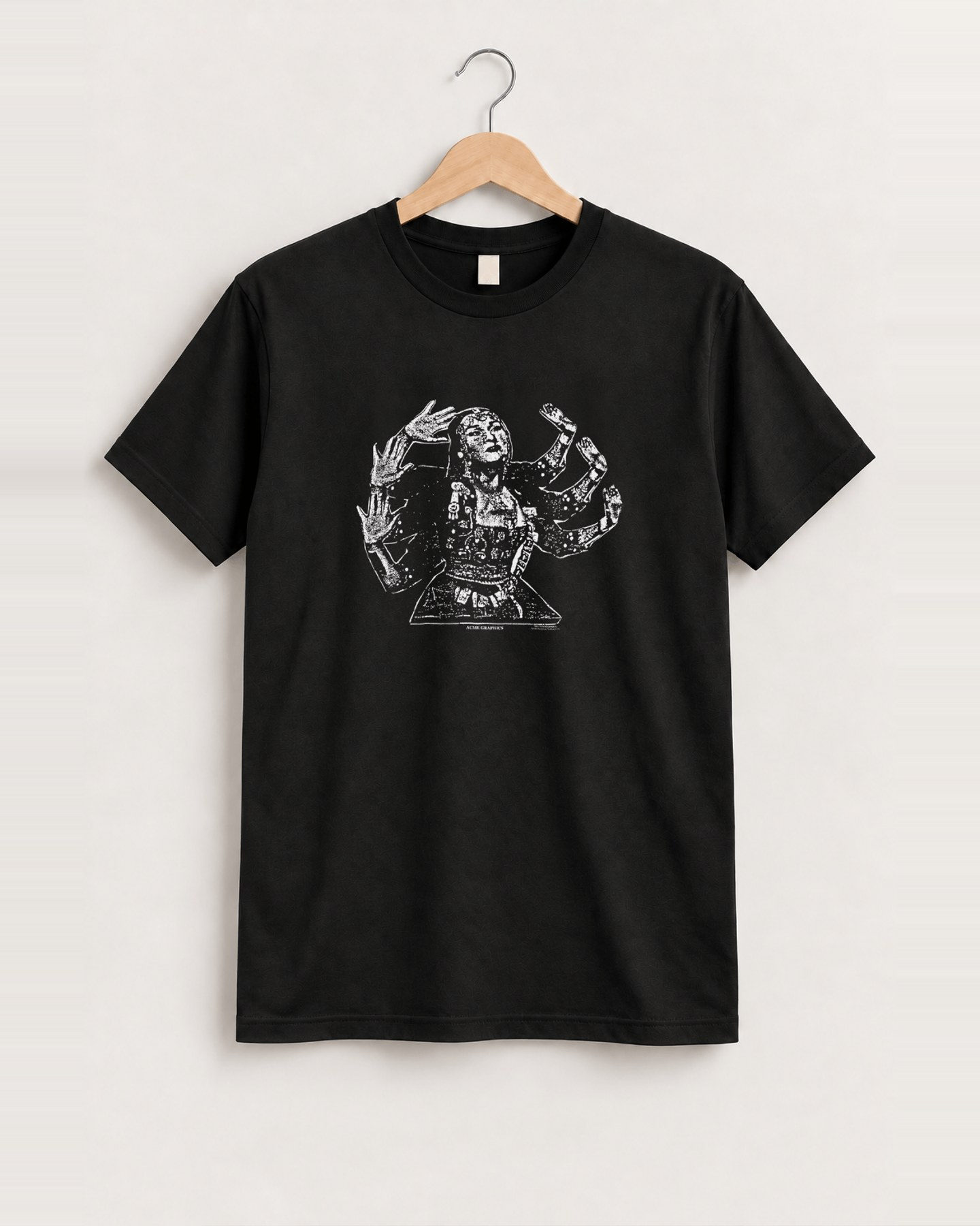 1993 Soundgarden kali tour black tee front