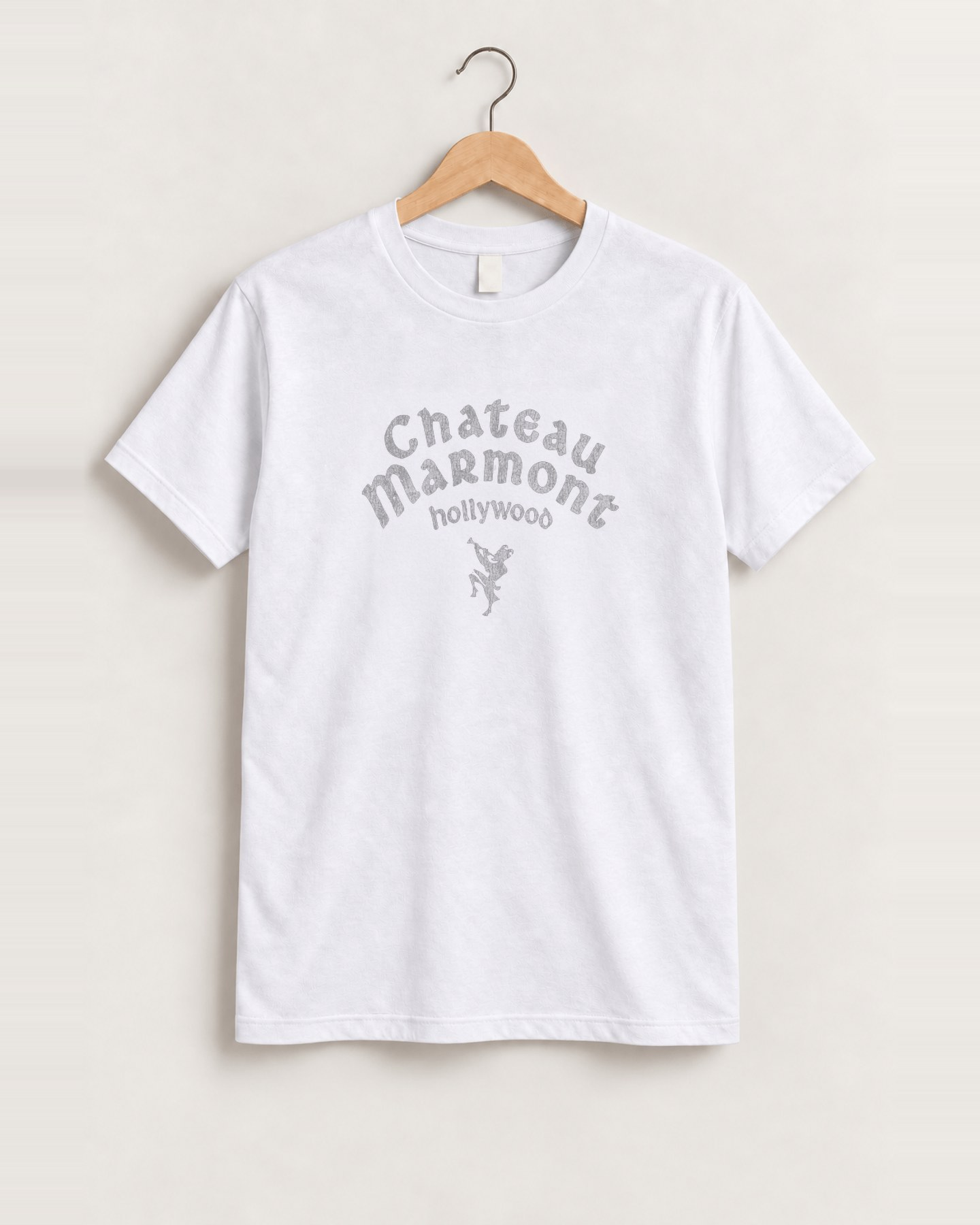 90s Chateau Marmont Hollywood Washed Black Cut Off Tee, approved scene front [FG-a606d0a7a174]