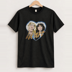 Heart band vintage tee - worn by rose from blackpink front