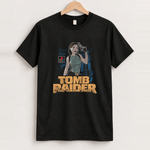 Tomb raider black tee front
