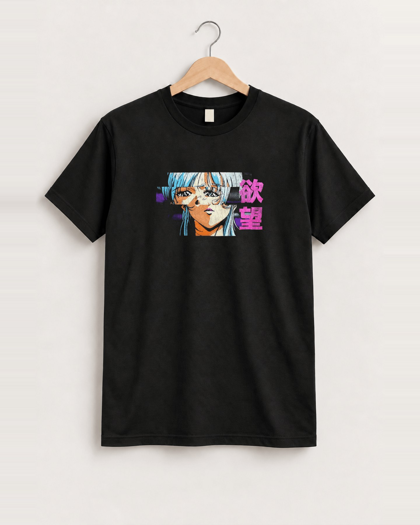 Macross ii black tee front