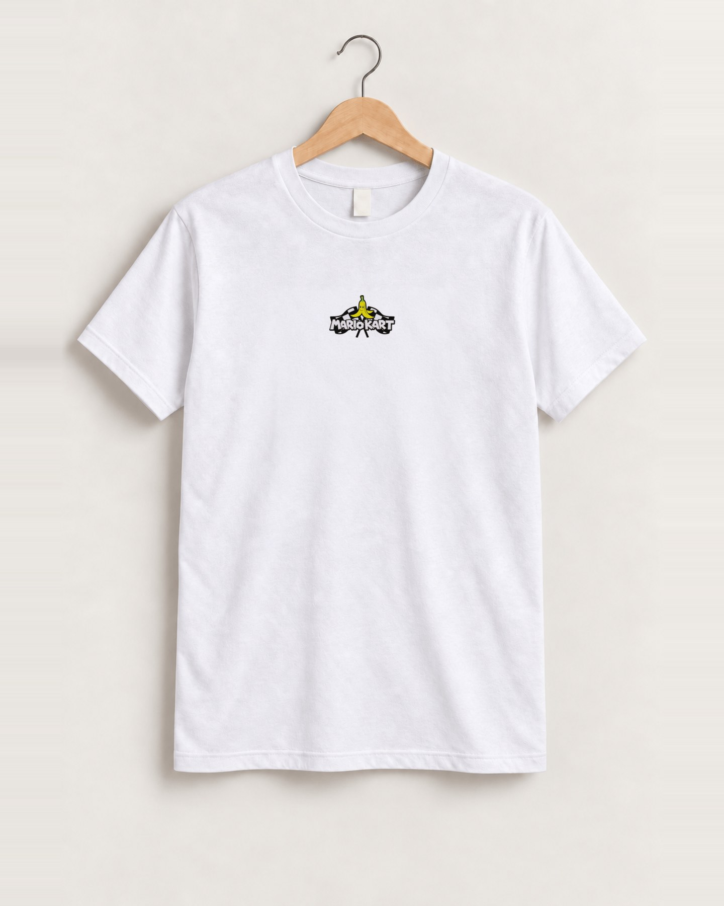 Mariokart 64 'character select' white cut off tee front